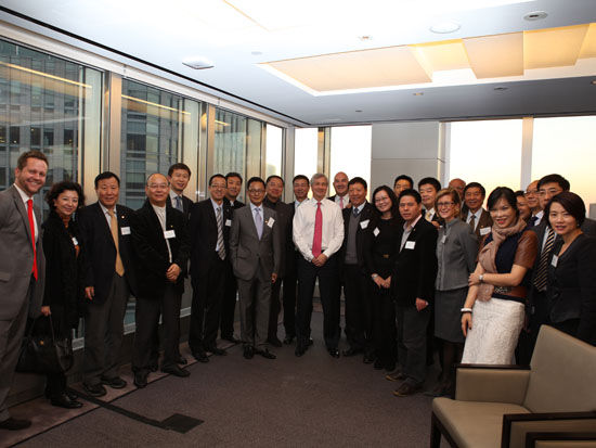 摩根大通董事長兼首席執行官杰米.戴蒙 Jamie Dimon與中國企業家俱樂部成員