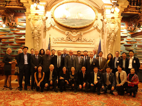 LVMH集團(tuán)招待晚宴合影。