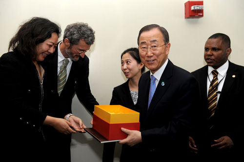 中國企業家俱樂部成員聯合國拜訪