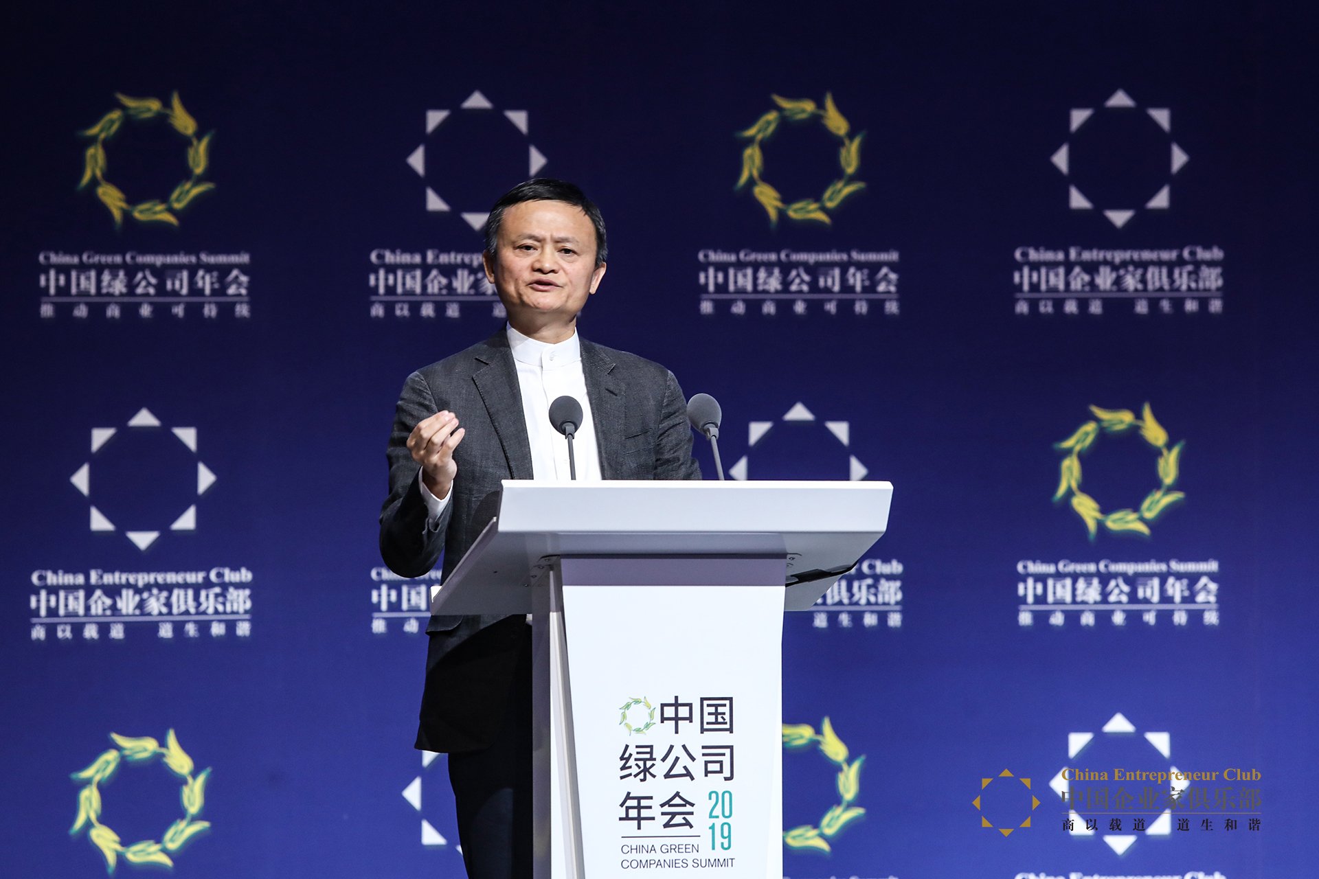 中國(guó)企業(yè)家俱樂部主席、阿里巴巴集團(tuán)董事局主席馬云